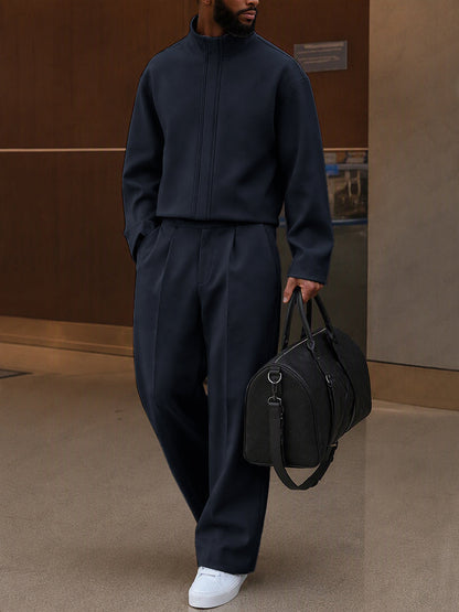 Elevated Casual Mock Neck Matching Set