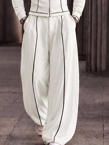 Modern Tailored Waist Jacket Pants Set