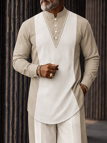 Modern Street Contrast Color 2-Piece Set