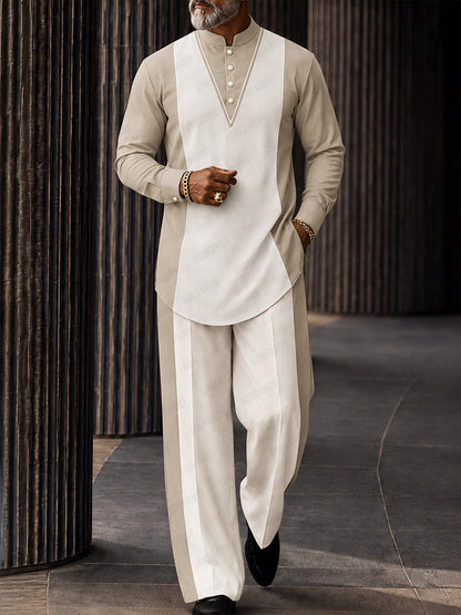 Modern Street Contrast Color 2-Piece Set