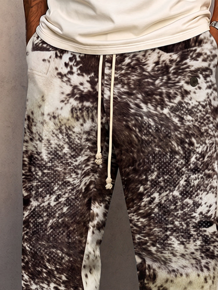 Fashion Printed Street Style Drawstring Pants