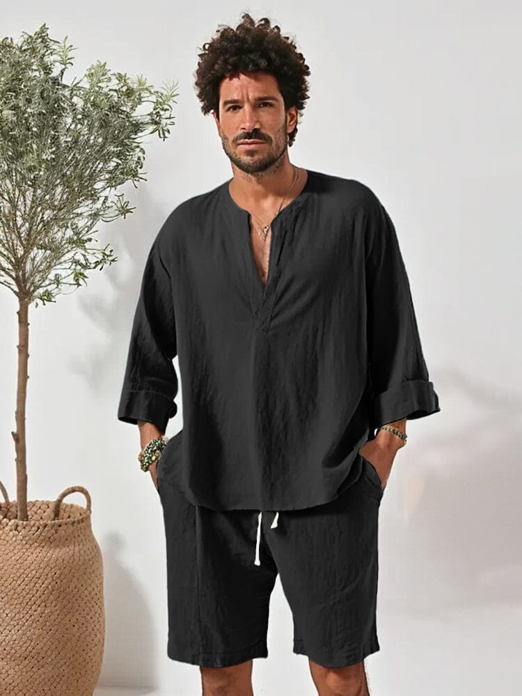 Leisure Simple 100% Cotton 2-Piece Outfits