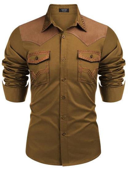 Vintage Embroidered Western Cowboy Shirt (US Only)