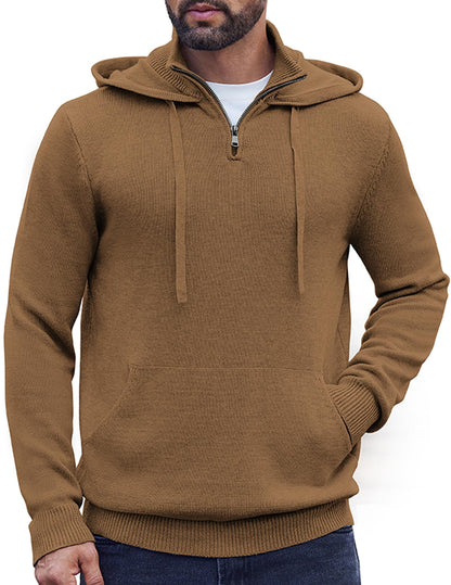 Casual Turtleneck Knit Hoodie (US Only)