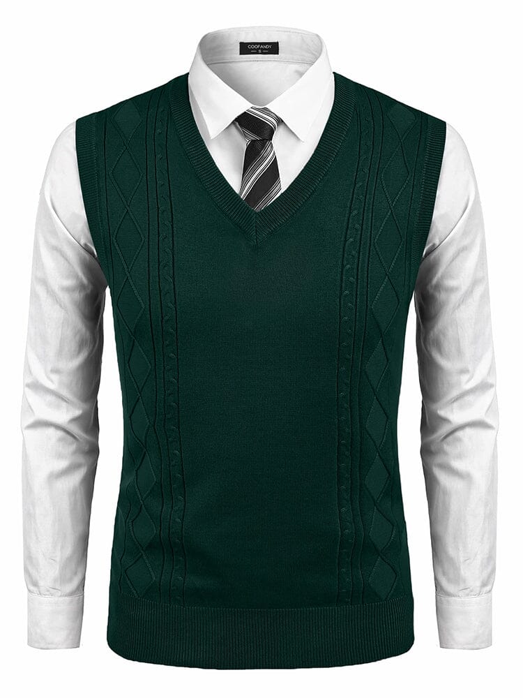 Classic V-Neck Knit Vest (US Only)