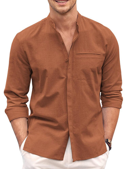 Classic fit Long Sleeve Cotton Shirt (US Only)