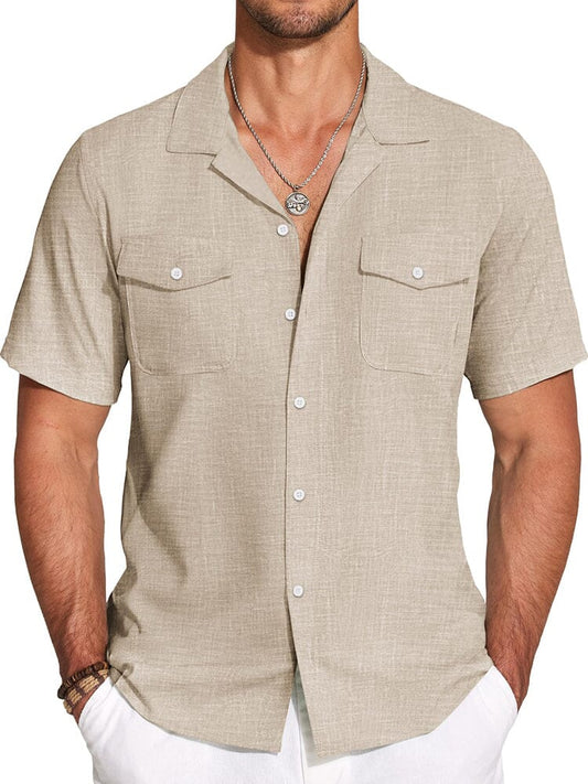 Casual Cuban Collar Summer Shirt (US Only)