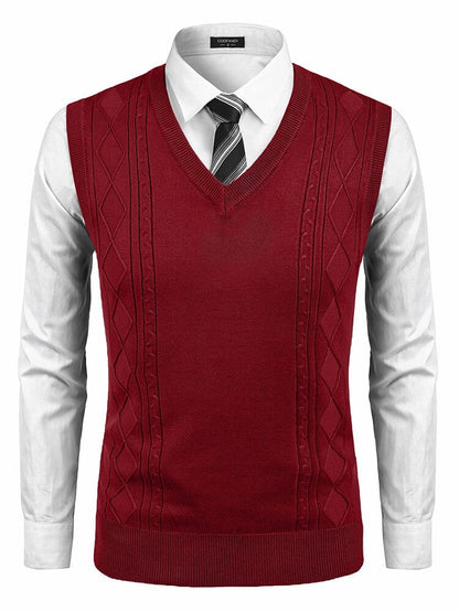 Classic V-Neck Knit Vest (US Only)