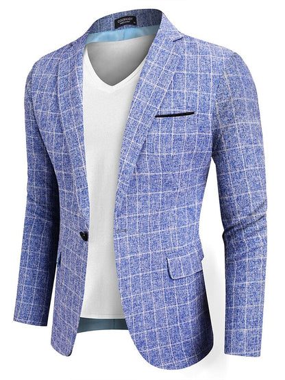 Slim Fit One Button Blazer Jacket (US Only)