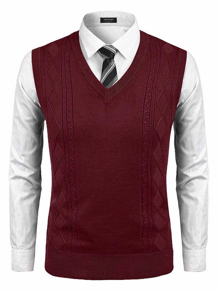 Classic V-Neck Knit Vest (US Only)