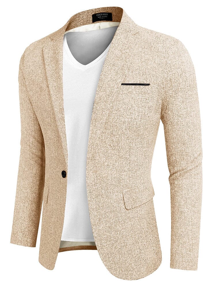 Slim Fit One Button Blazer Jacket (US Only)