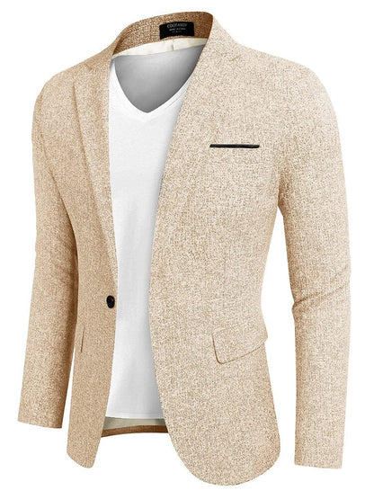 Slim Fit One Button Blazer Jacket (US Only)