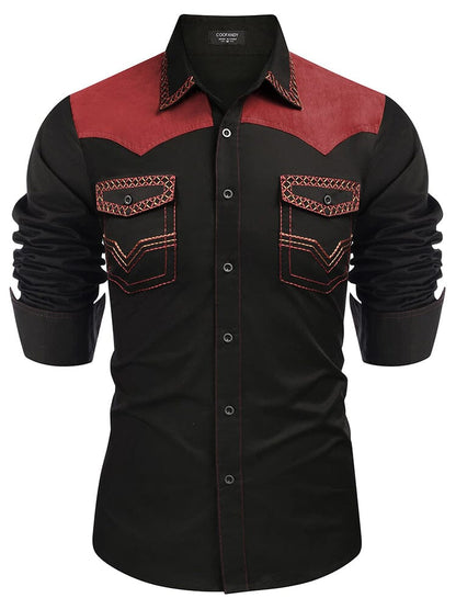 Vintage Embroidered Western Cowboy Shirt (US Only)