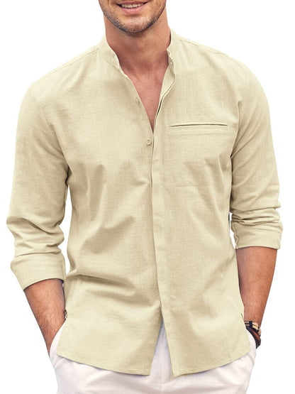 Classic fit Long Sleeve Cotton Shirt (US Only)