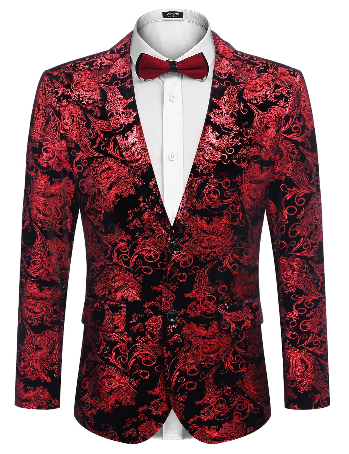 Floral Luxury Tuxedo Dinner Party Blazer (US Only)