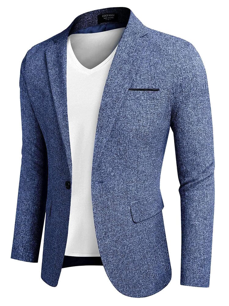 Slim Fit One Button Blazer Jacket (US Only)