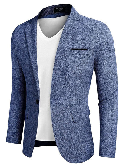 Slim Fit One Button Blazer Jacket (US Only)