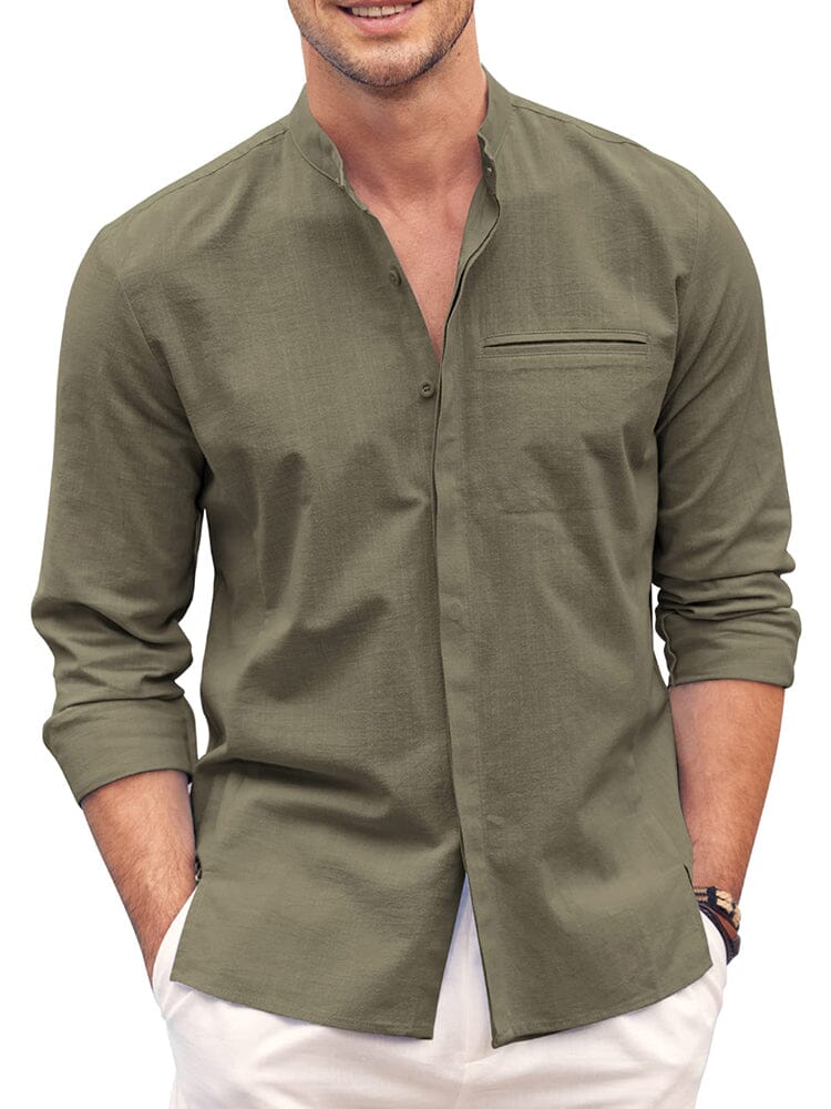 Classic fit Long Sleeve Cotton Shirt (US Only)