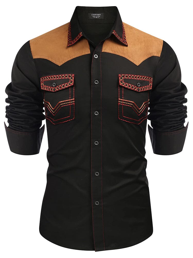 Vintage Embroidered Western Cowboy Shirt (US Only)