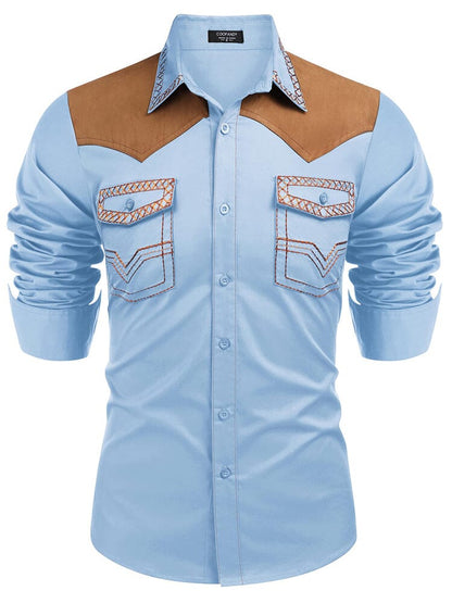 Vintage Embroidered Western Cowboy Shirt (US Only)