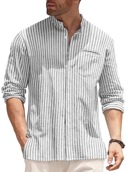 Classic fit Long Sleeve Cotton Shirt (US Only)