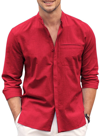 Classic fit Long Sleeve Cotton Shirt (US Only)