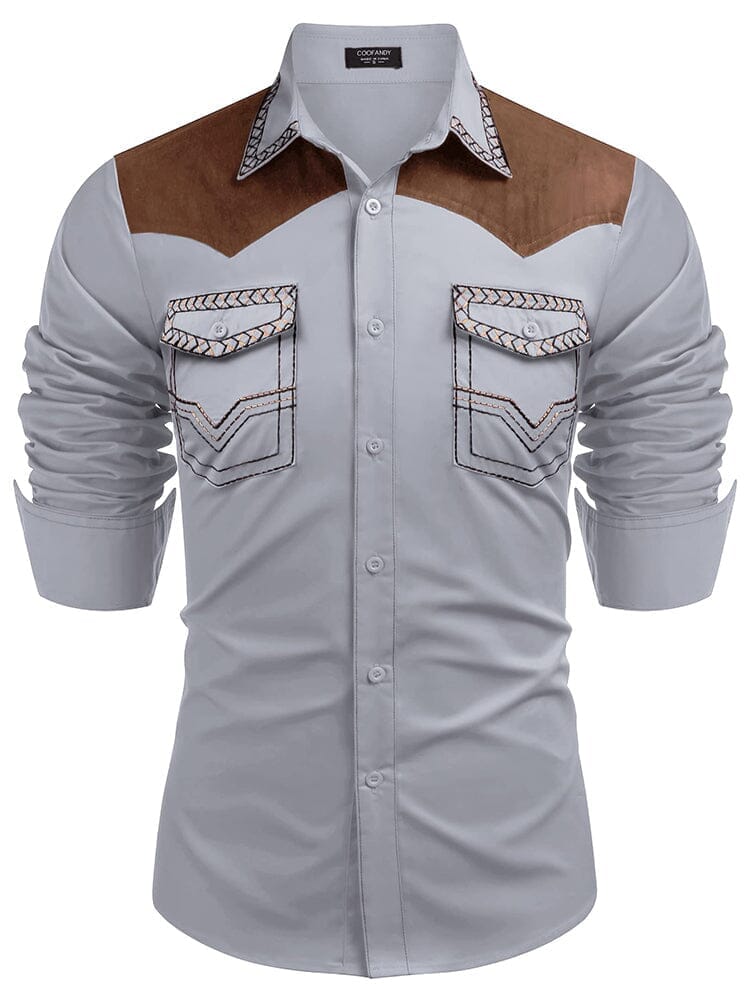 Vintage Embroidered Western Cowboy Shirt (US Only)