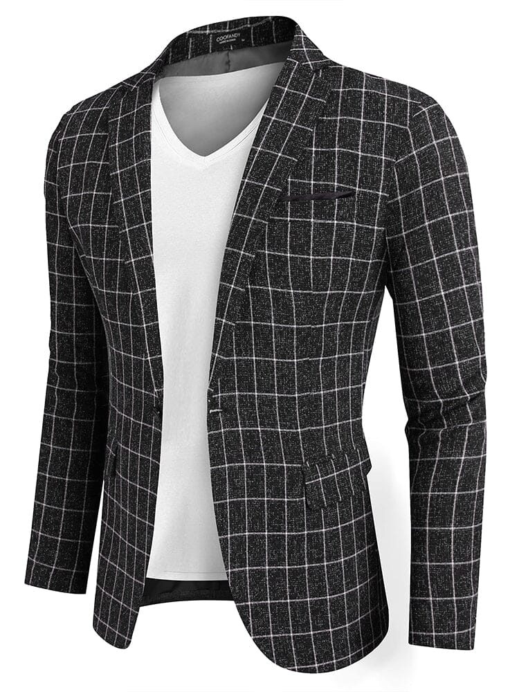 Slim Fit One Button Blazer Jacket (US Only)