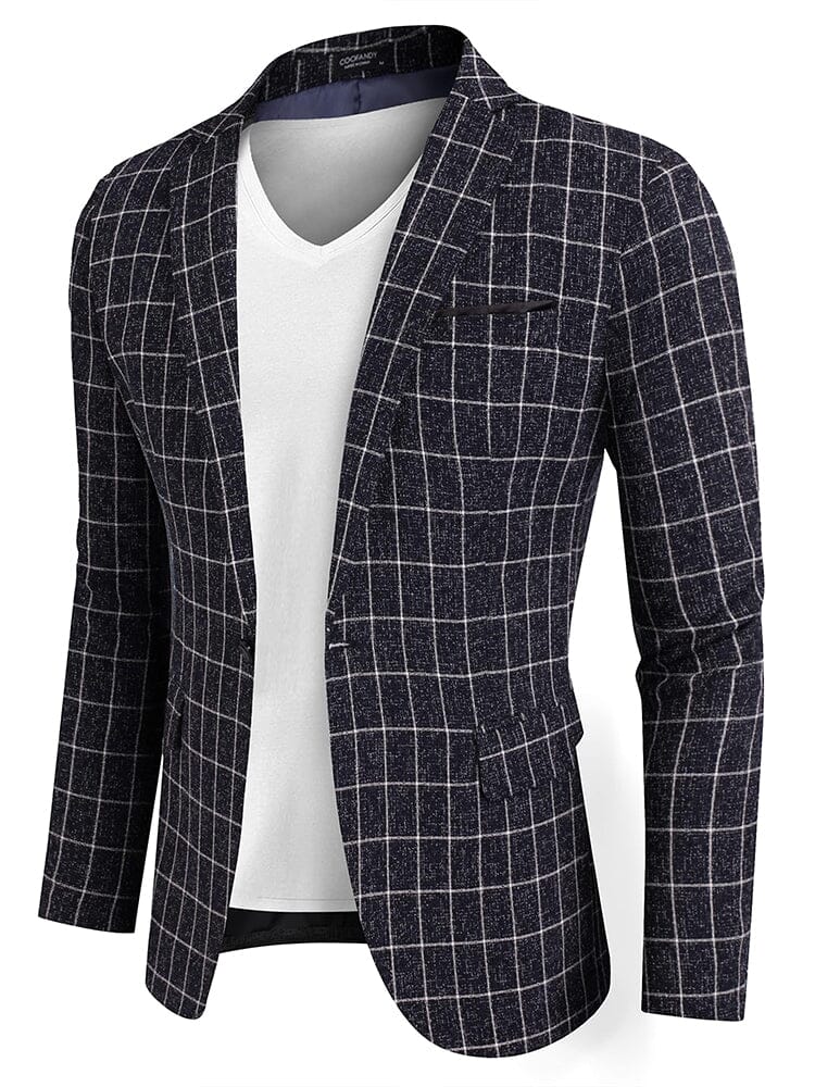 Slim Fit One Button Blazer Jacket (US Only)