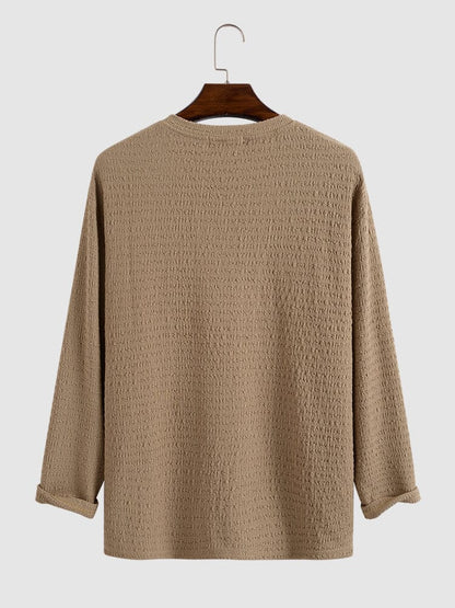 Small V-neck long-sleeved Shirt