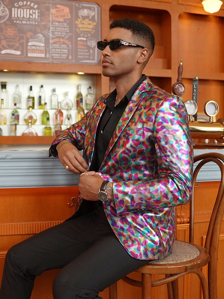 Stylish Metallic Blazer Jacket (US Only)