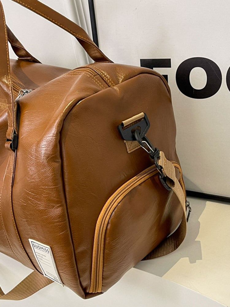 Large Capacity PU Leather Travel Bag