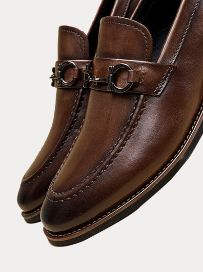 Top Grain Leather Horsebit Loafers