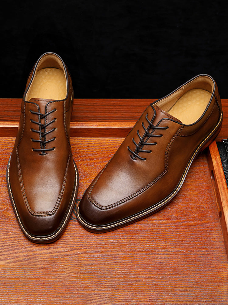 Vintage Leather Derby Shoes