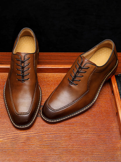 Vintage Leather Derby Shoes