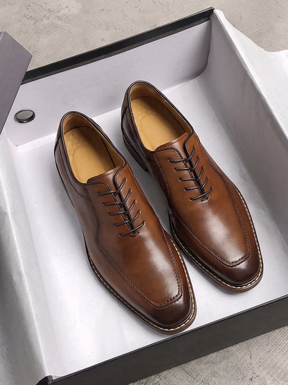 Vintage Leather Derby Shoes