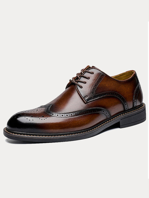 Wingtip Leather Brogue Shoes