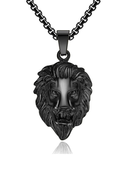 Lion Head Pendant Necklace