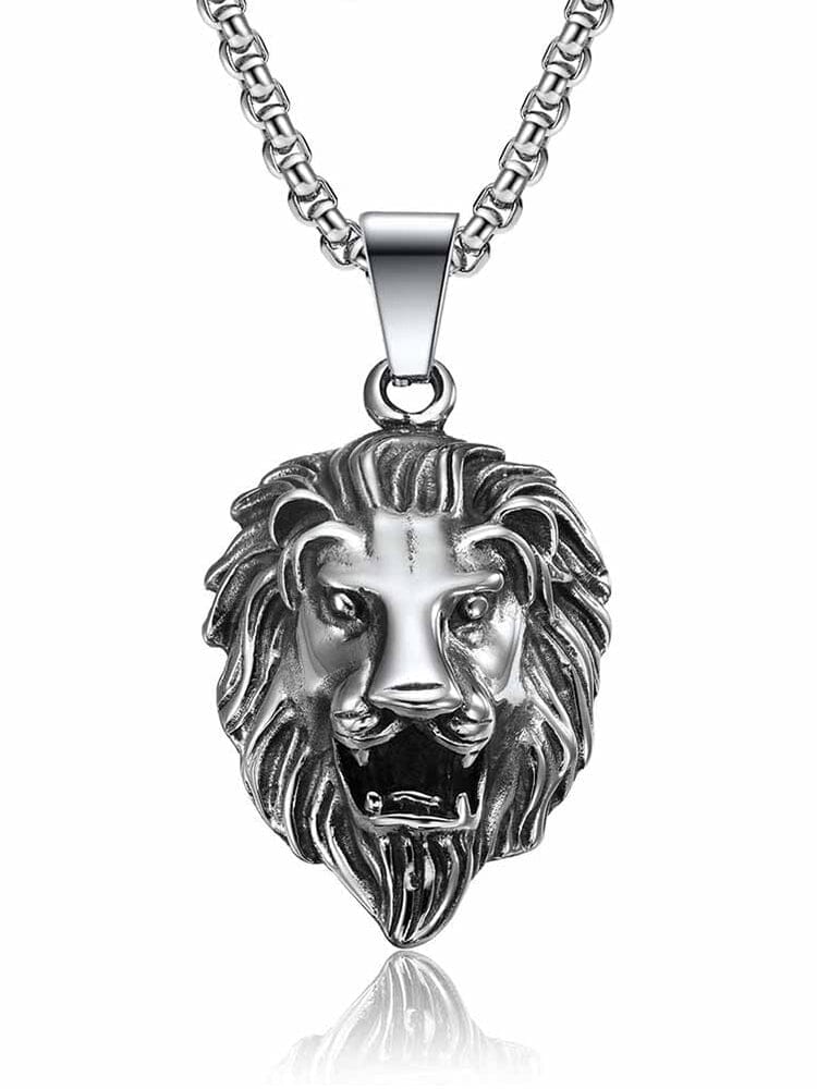 Lion Head Pendant Necklace