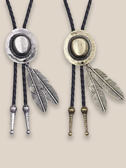 Western Cowboy Bolo Tie Necklace