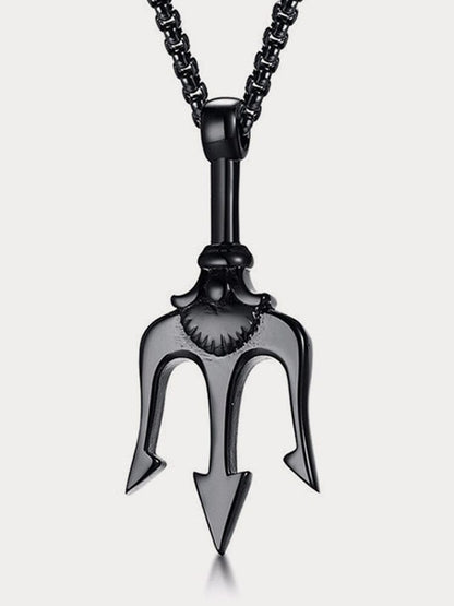 Classic Trident Pendant Necklace