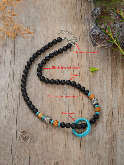 Mystic Ring Beaded Necklace