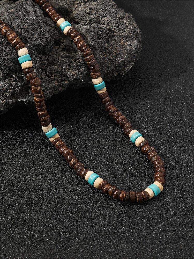Bohemian Coconut Beaded Necklace