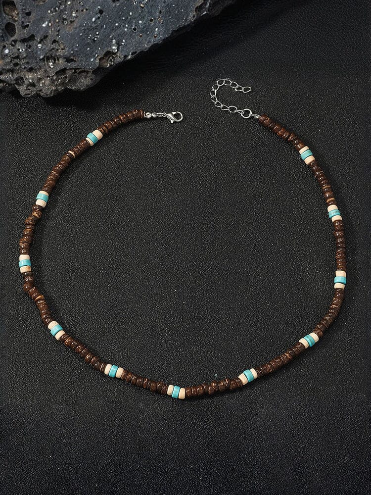 Bohemian Coconut Beaded Necklace