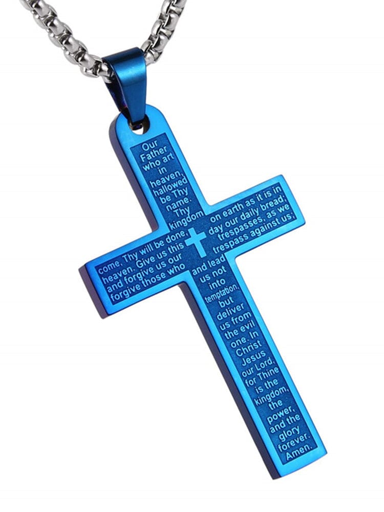 Classic Stainless Steel Cross Necklace