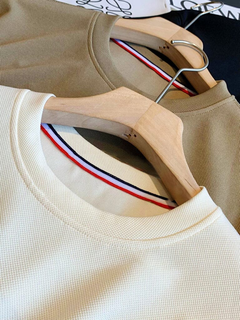 Cozy Striped Splicing Tracksuit Set