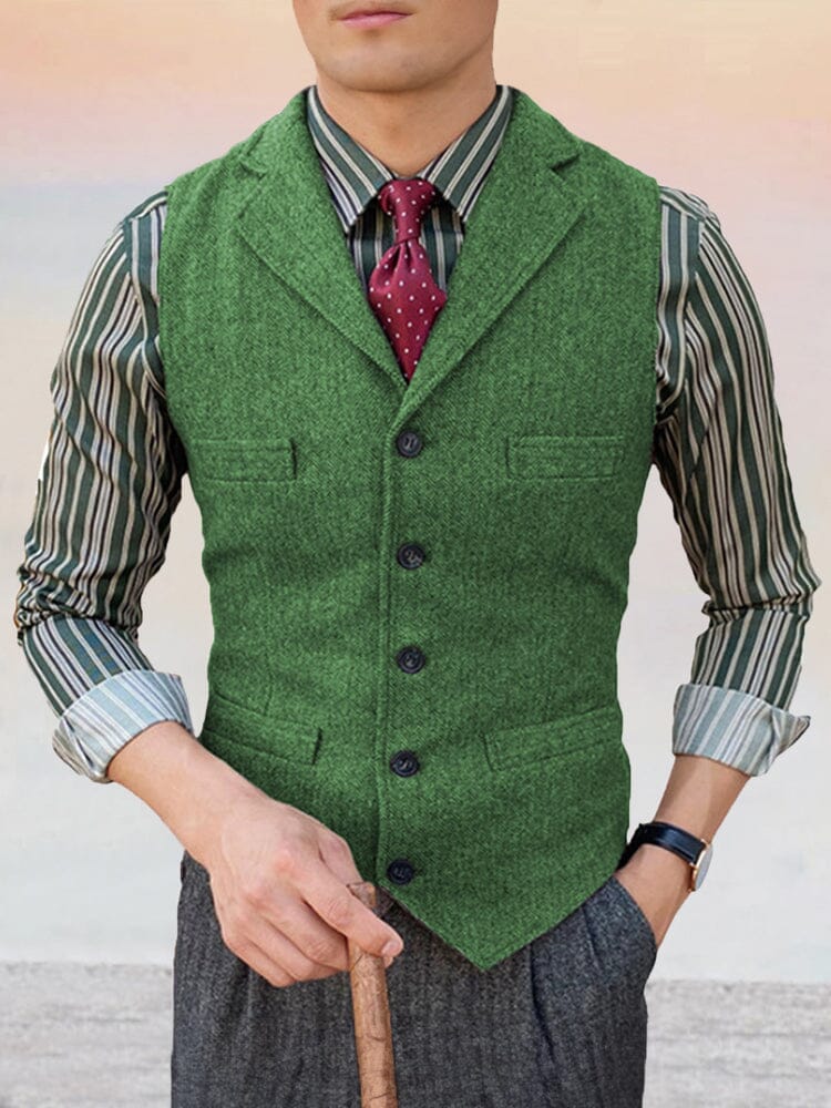 Classic Lapel Suit Vest