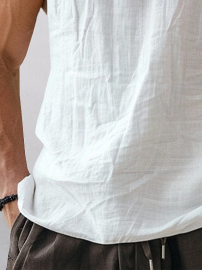 Essential 100% Cotton Hooded Tank Top