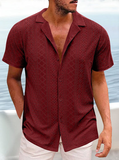 Breezy Eyelet Casual Shirt