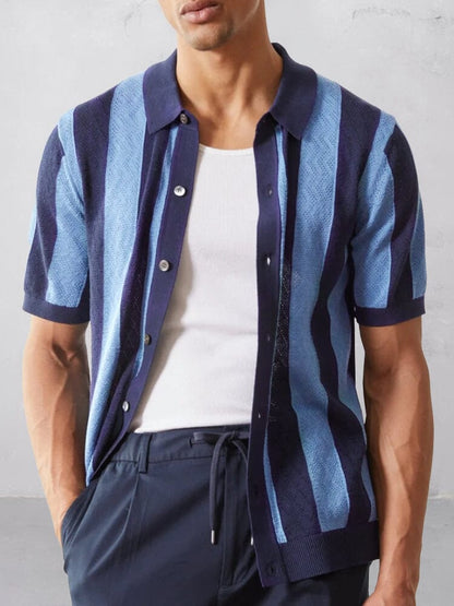 Coastal Vintage Striped Knit Shirt